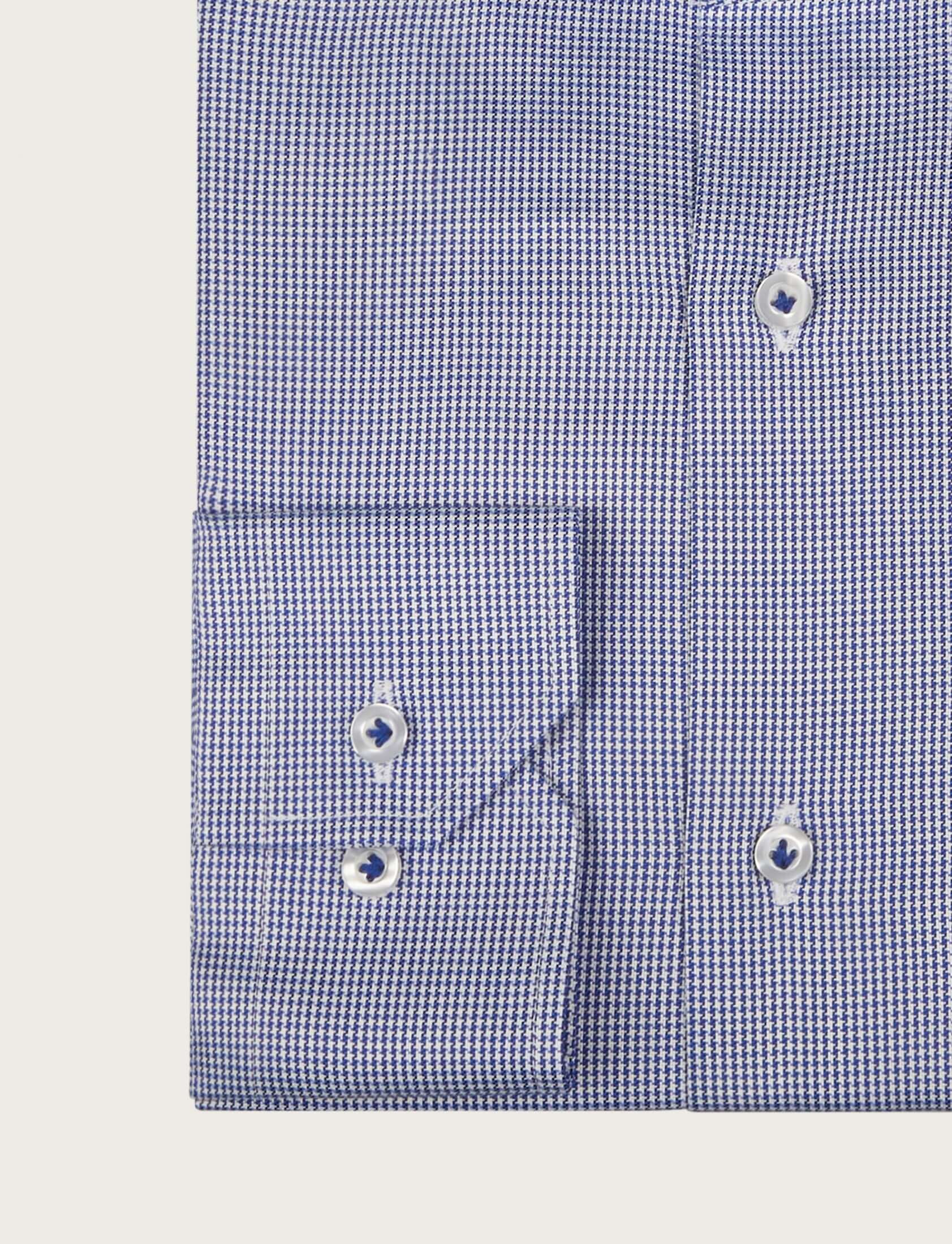 Camicia in cotone fantasia pied de poule - Image 3
