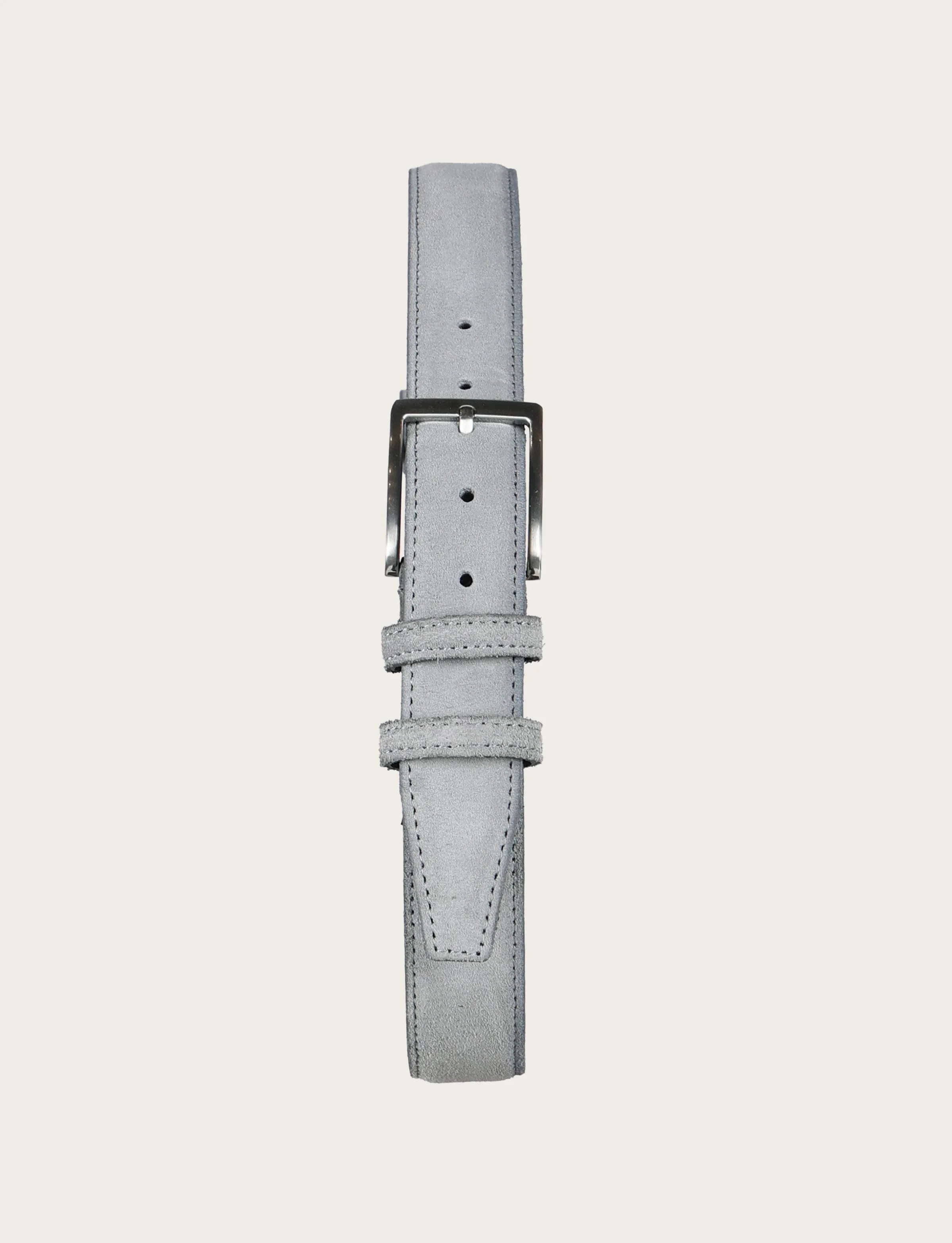 Cintura in pelle scamosciata con fibbia in metallo - Image 12